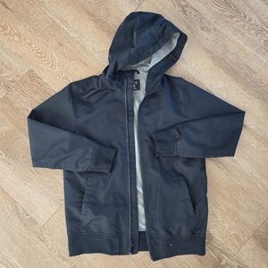 Childrens Place Navy Blue Hooded Windbreaker Jacket